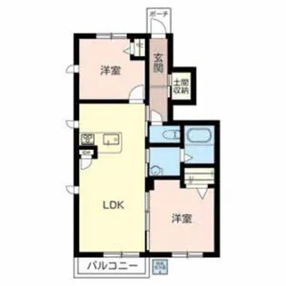 ルミエール・ヴェールA【1階】の間取り