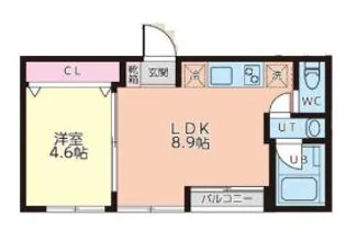 BASECAMP 浜田山-ベースキャンプ浜田山-【4階】の間取り