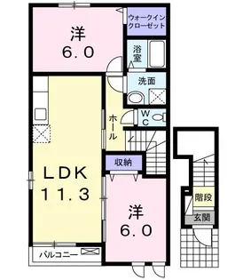 ベアヴァレー【2階】の間取り
