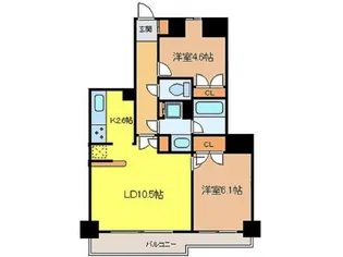 藤和シティホームズ小石川【4階】の間取り