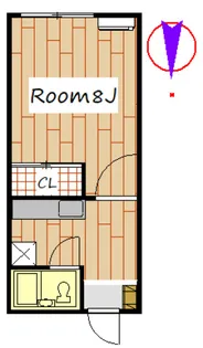 ミヤマハイツI【1階】の間取り