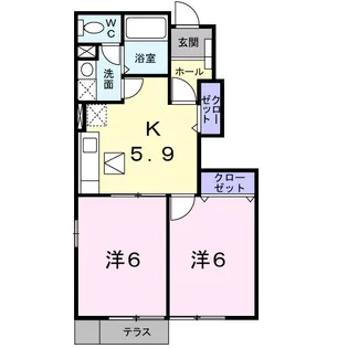 レガート M【1階】の間取り