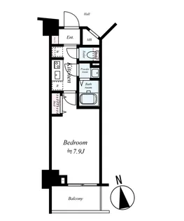 ライジングプレイス桜木町三番館【2階】の間取り
