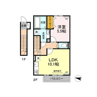 グランフォレMI【2階】の間取り