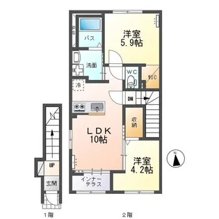 グランフェリシア(Gran Felicia)【2階】の間取り