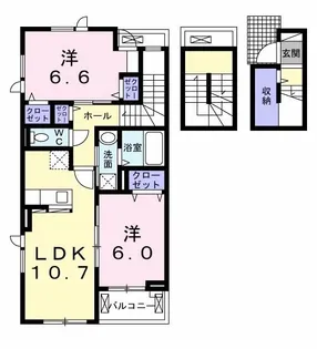 シャルム・アイ II【3階】の間取り