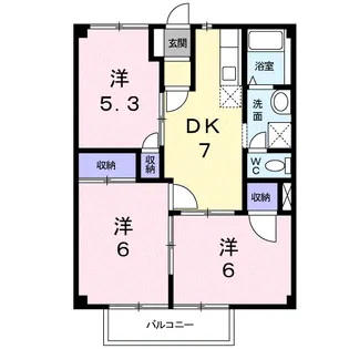 メゾン・エスペランス【2階】の間取り