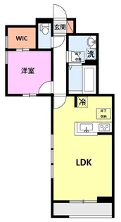 EAST BLUE1【1階】の間取り