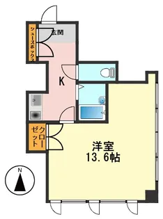 ウエスト北小岩【1階】の間取り
