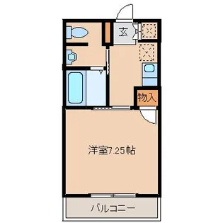 サンワードハイツ【1階】の間取り