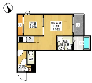 REGALEST 千田町【3階】の間取り