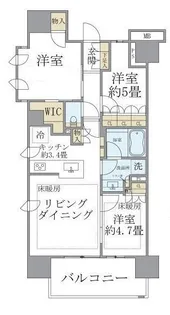 Brillia三河島StationFront【14階】の間取り