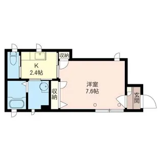 ブランシナール目黒【1階】の間取り