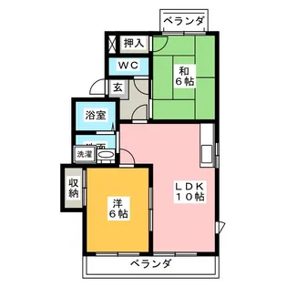 コーポ天白 A棟【2階】の間取り