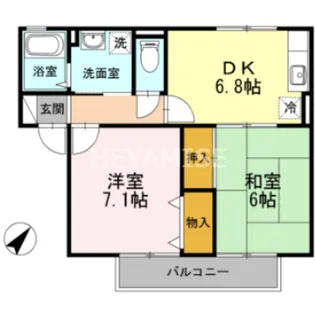 エスポワール大川田 I【1階】の間取り