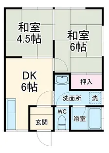 ハイツヴィレッヂ【2階】の間取り