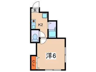 ロータス西生田【2階】の間取り
