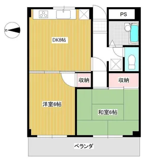 サウスヴァリー梶ケ谷【4階】の間取り