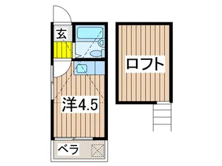 アレックス椿【2階】の間取り