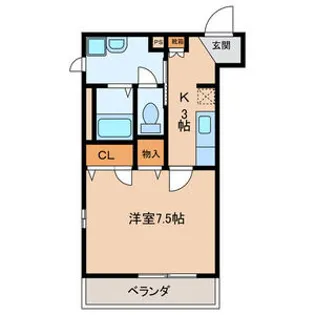 カサブランカ【2階】の間取り