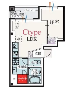 b’CASA東伏見【4階】の間取り