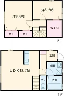 エルセレッソ弐番館の間取り