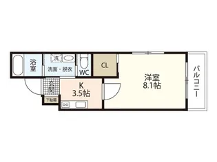 アセント舟入【2階】の間取り