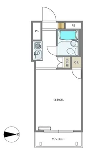 スカイコート品川第2【4階】の間取り