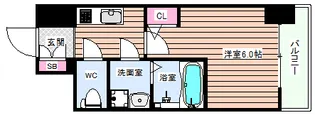 エスリードザ・グラン天六【14階】の間取り