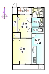七条ハイツ【1階】の間取り