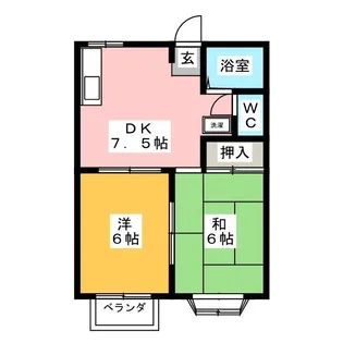 セラミックKATO C棟【2階】の間取り