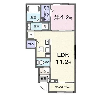 キャノーラ【1階】の間取り