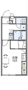 レオパレス葉月【1階】の間取り