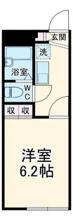 レオパレスグリーンパーク深谷【1階】の間取り