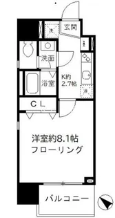 らく万築地ビル【6階】の間取り