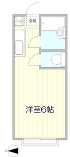コーポ二葉2号A【2階】の間取り