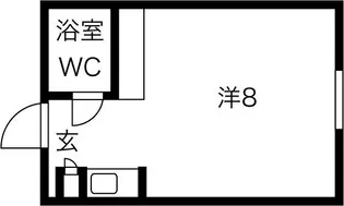 シャンボール札幌【10階】の間取り