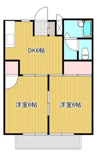 スカイハイツ【2階】の間取り