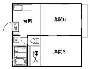 メゾン悠【2階】の間取り