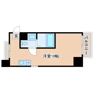 パレスRX大和町【9階】の間取り