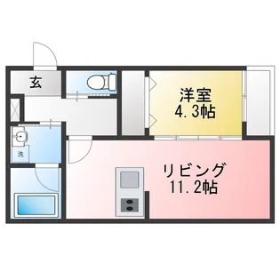ラ・メゾン船町【2階】の間取り