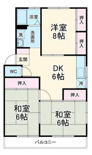 椿ハイツ【1階】の間取り