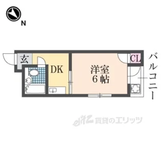 ロイヤルコート東園田【3階】の間取り