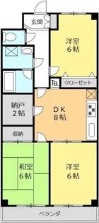 モアグレイス所沢【3階】の間取り