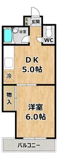 ピュアライフ福町【3階】の間取り