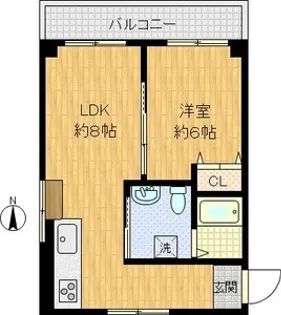 東花園コーポ【2階】の間取り