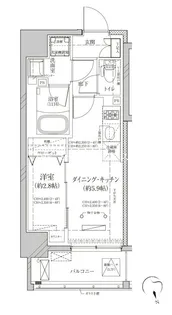 ディアレイシャス平和島【4階】の間取り