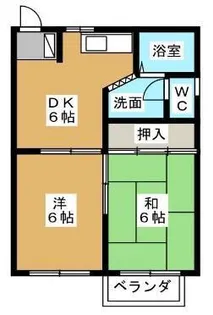 グリーンハイム A棟・B棟【2階】の間取り