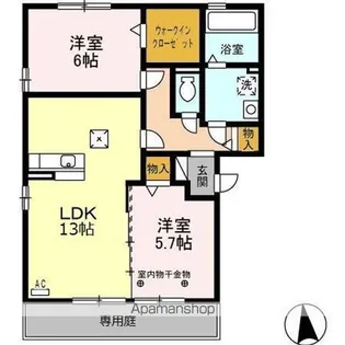ネクサス2【1階】の間取り