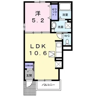 リリーハイム【1階】の間取り
